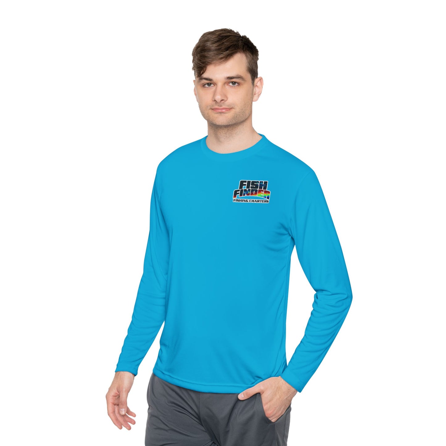 Fish Finder Fishing Charter Unisex Long Sleeve Tee - Sport-Tek - USA