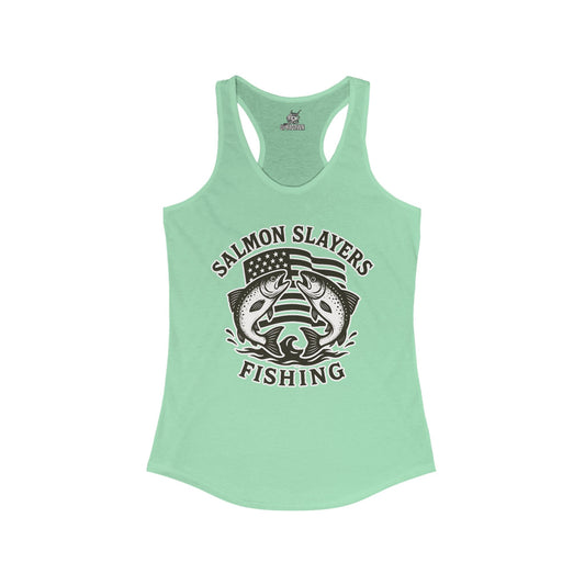 Salmon Slayers - Twin Salmon - Women's Racerback Classic Tank Top