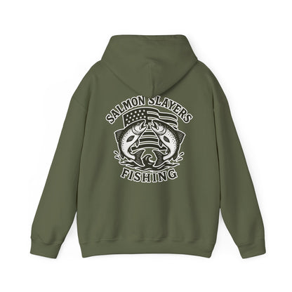 Salmon Slayers - Twin Salmon Logo - Classic Hoodie