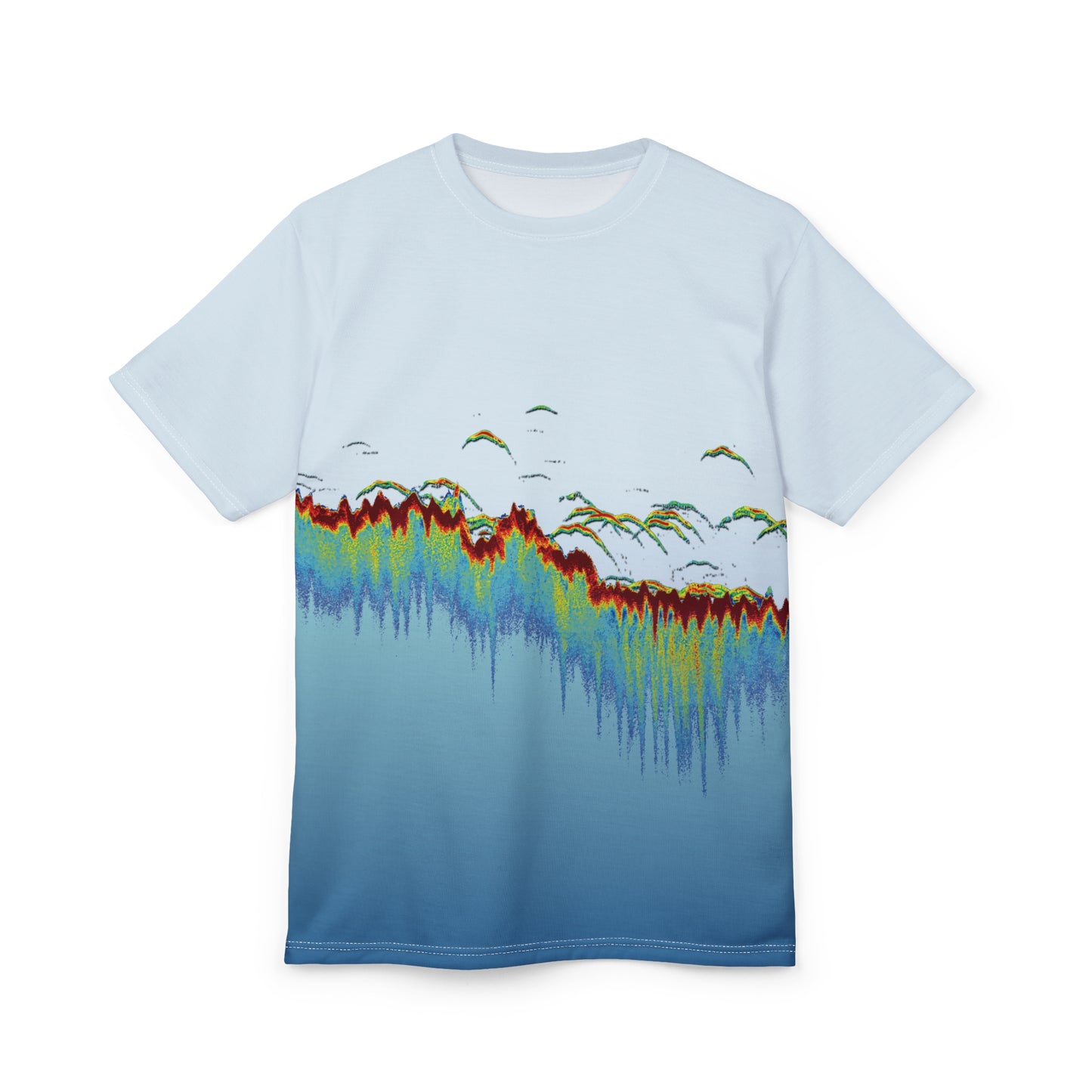 Sonar Scan Light Blue Premium T-shirt