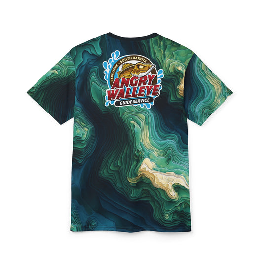 Contour 3D Premium T-shirt - Angry Walleye