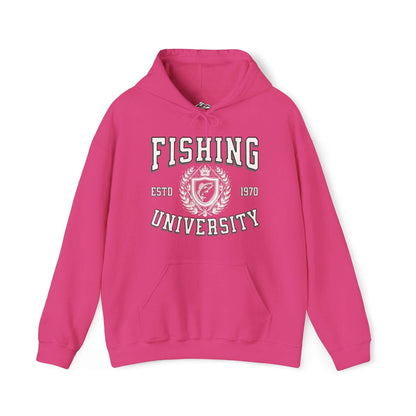 Fishing University Hoodie - Cotton/Poly Blend
