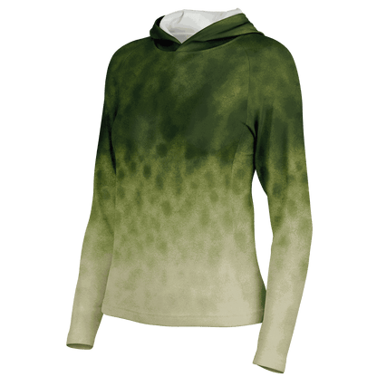 Women's Largemouth Bass Hooded Sun Protection Shirt