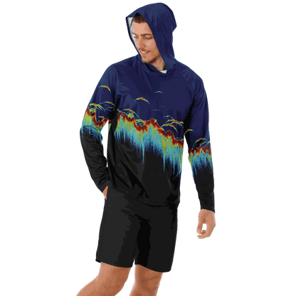 Men's Sonar Scan Hooded Sun Protection Shirt