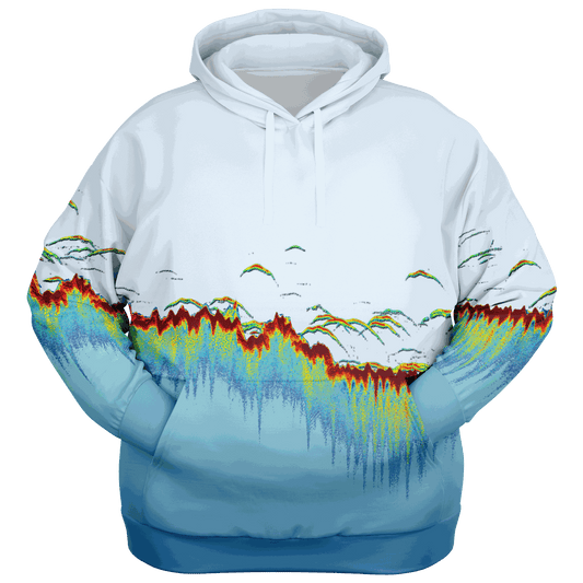 Sonar Scan Light Blue Premium Hoodie - Plus-size
