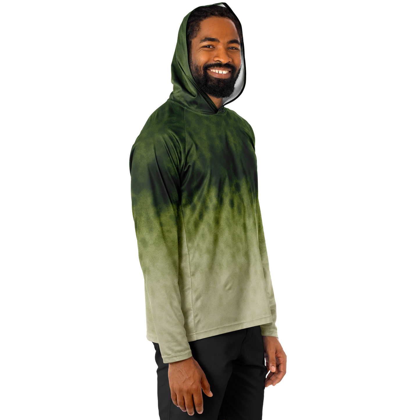 Men's Largemouth Bass Hooded Sun Protection Shirt