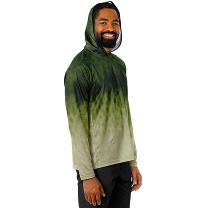Men's Largemouth Bass Hooded Sun Protection Shirt