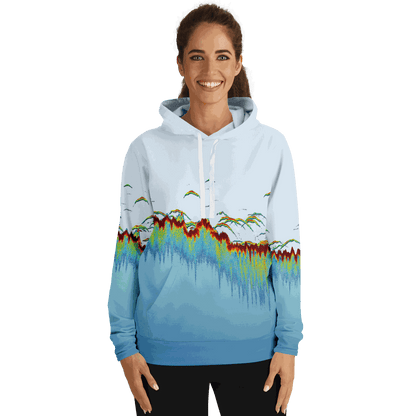 Sonar Scan Light Blue Premium Hoodie