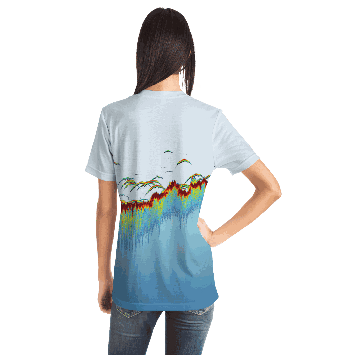 Sonar Scan Lt Blue Premium T-shirt
