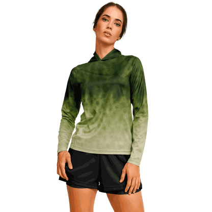 Women's Largemouth Bass Hooded Sun Protection Shirt