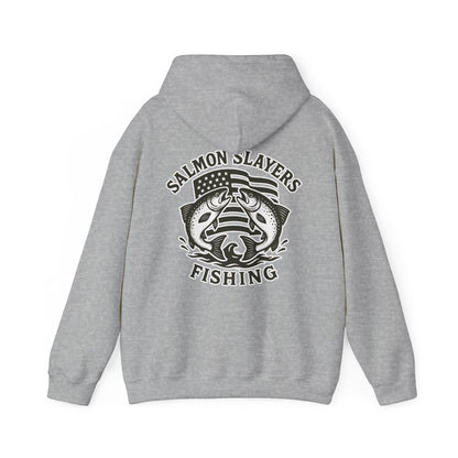 Salmon Slayers - Twin Salmon Logo - Classic Hoodie
