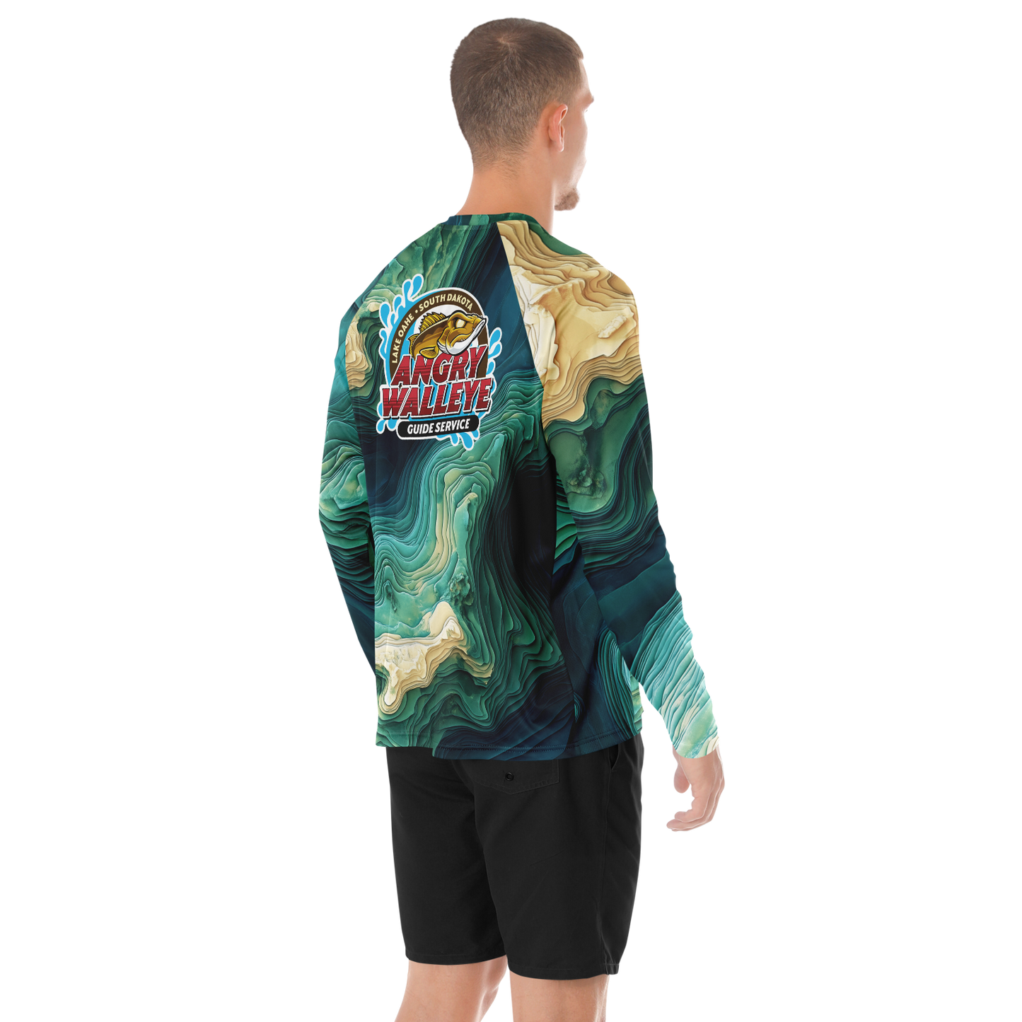 Men's 3D Contour Sun Protection  - Angry Walleye copy