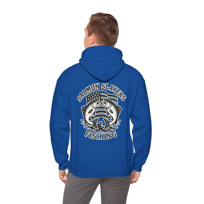 Salmon Slayers - Twin Salmon Logo - Classic Hoodie