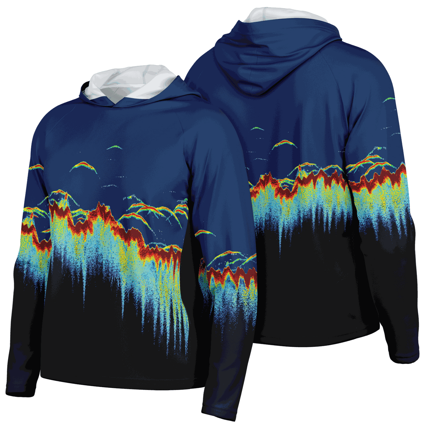 Men's Sonar Scan Hooded Sun Protection Shirt