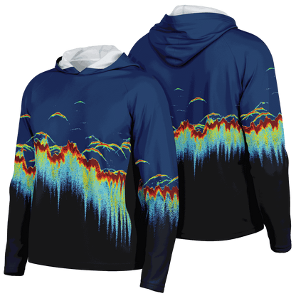 Men's Sonar Scan Hooded Sun Protection Shirt