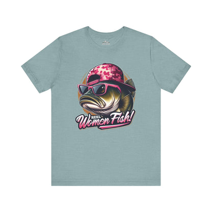 Reel Women Fish - Bass Attitude - T-Shirt
