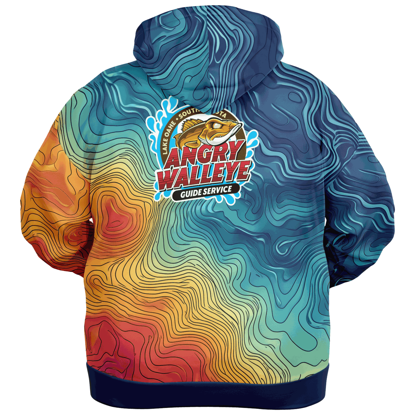 Angry Walleye - Depth Explorer - Plus-size Hoodie