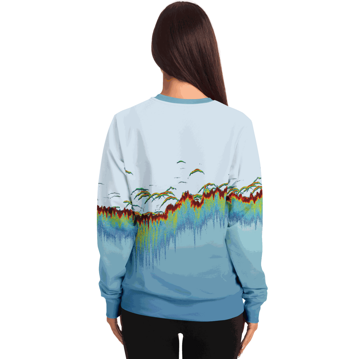 Sonar Scan Lt Blue Premium Sweatshirt