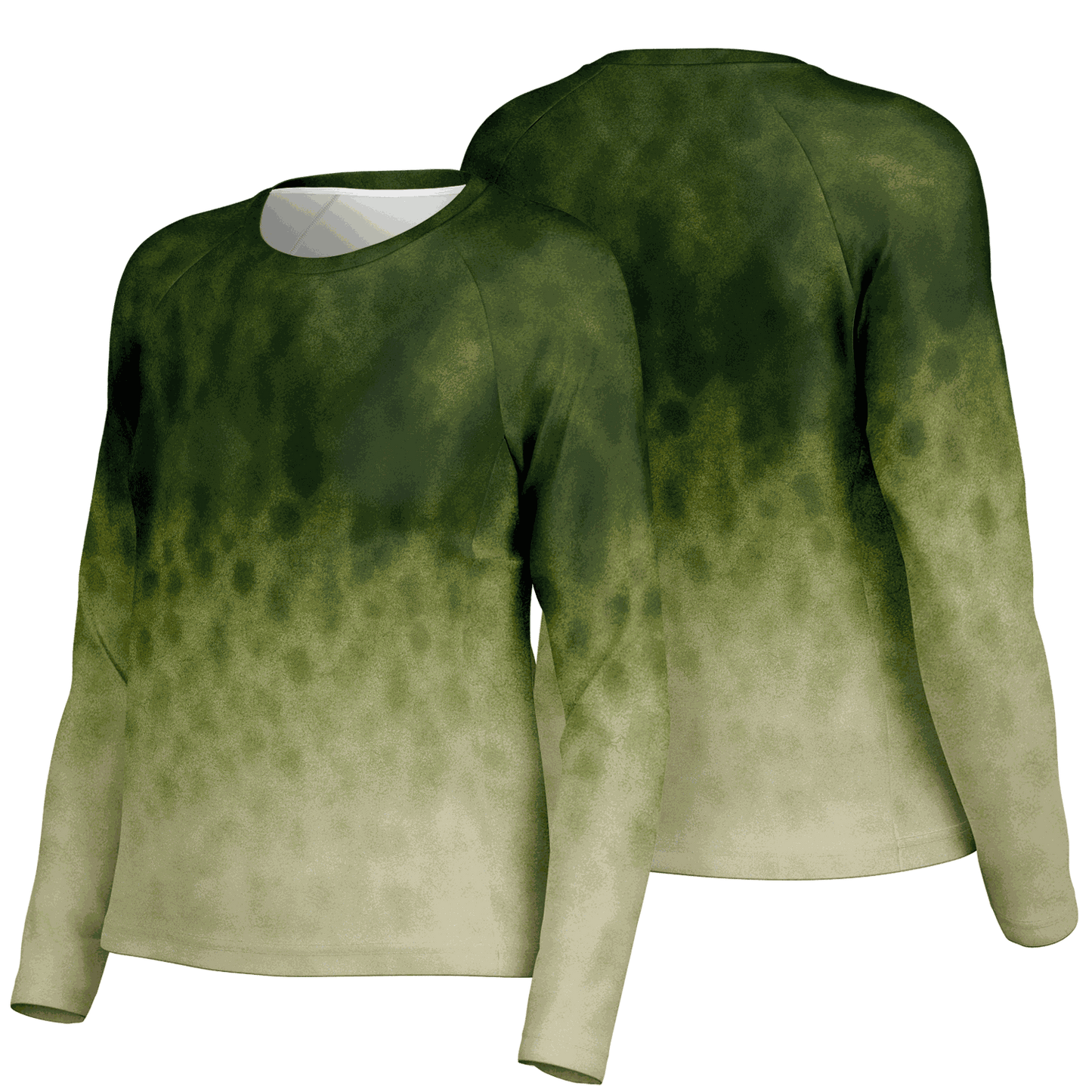 Women's Largemouth Bass Crew Neck Sun Protection Shirt