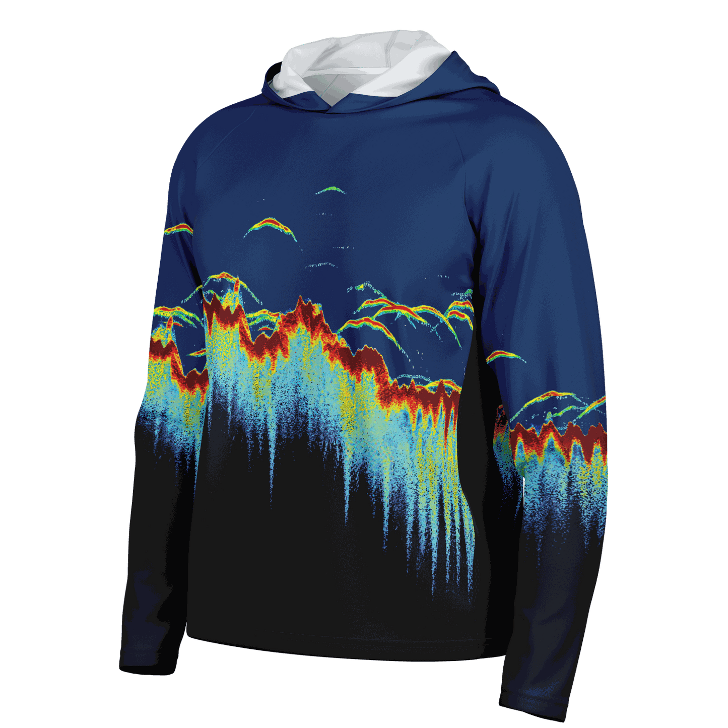 Men's Sonar Scan Hooded Sun Protection Shirt