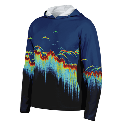 Men's Sonar Scan Hooded Sun Protection Shirt