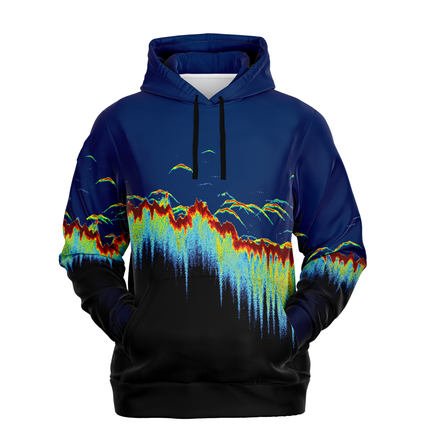 Angry Walleye - Sonar Scan Hoodie