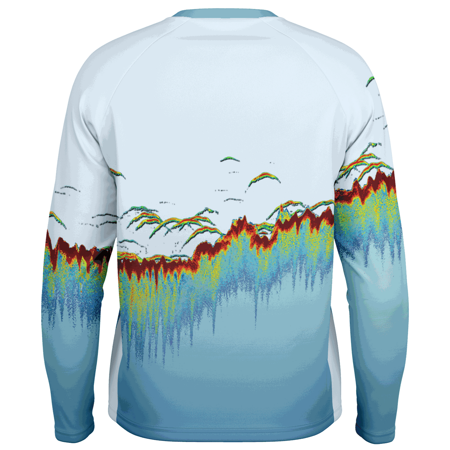 Men's Sonar Scan Lt Blue Sun Protection Shirt