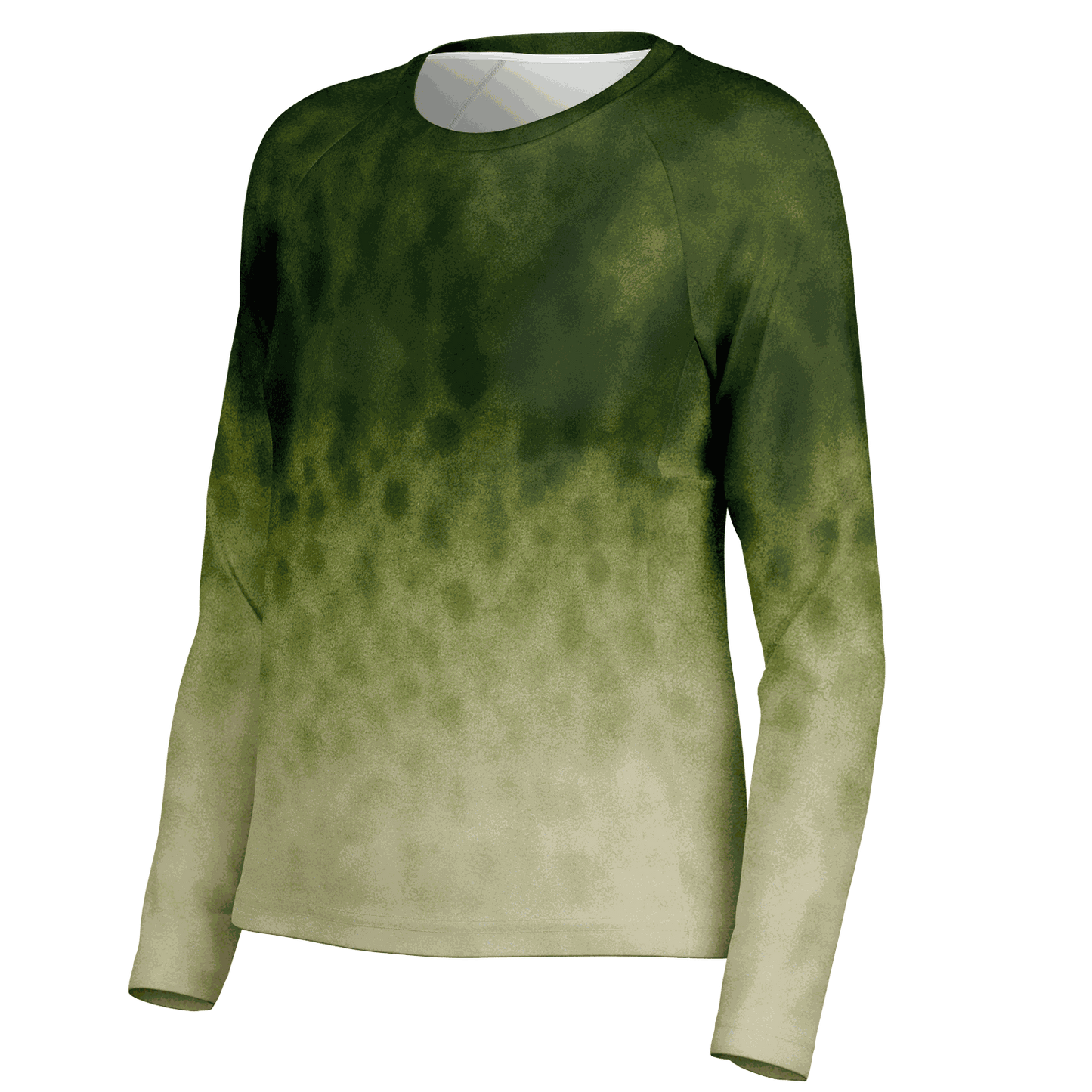 Women's Largemouth Bass Crew Neck Sun Protection Shirt