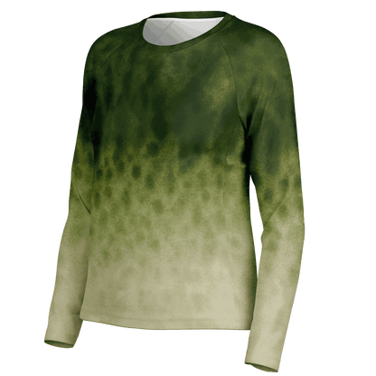 Women's Largemouth Bass Crew Neck Sun Protection Shirt