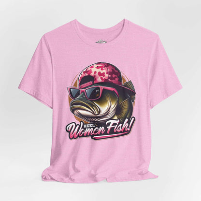 Reel Women Fish - Bass Attitude - T-Shirt