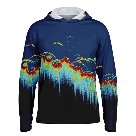 Men's Sonar Scan Hooded Sun Protection Shirt