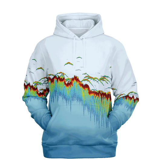 Sonar Scan Light Blue Premium Hoodie