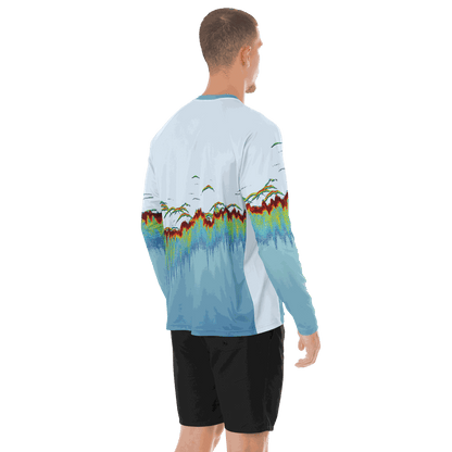 Men's Sonar Scan Lt Blue Sun Protection Shirt