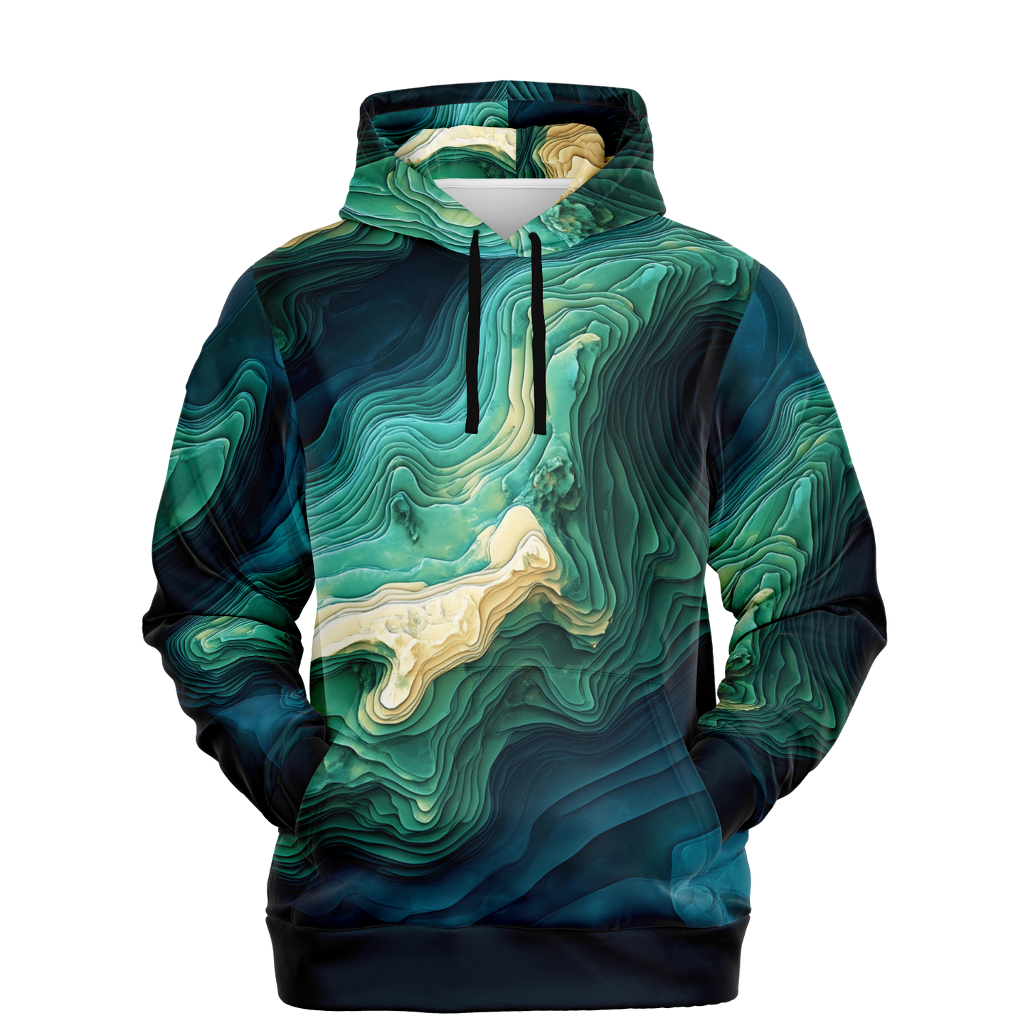 Angry Walleye - Contours 3D Hoodie