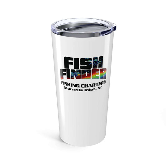 Fish Finder Fishing Charters Logo 20oz Tumbler - Stainless Steel - USA