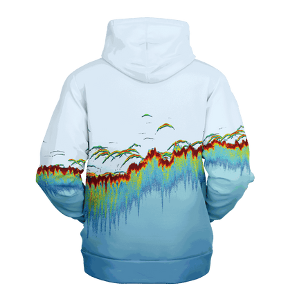 Sonar Scan Light Blue Premium Hoodie