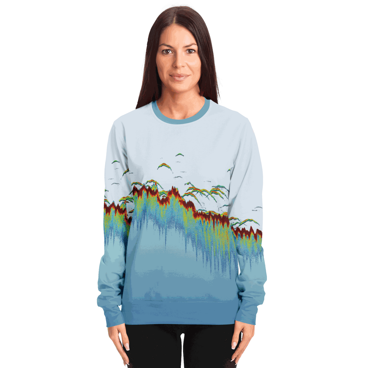 Sonar Scan Lt Blue Premium Sweatshirt