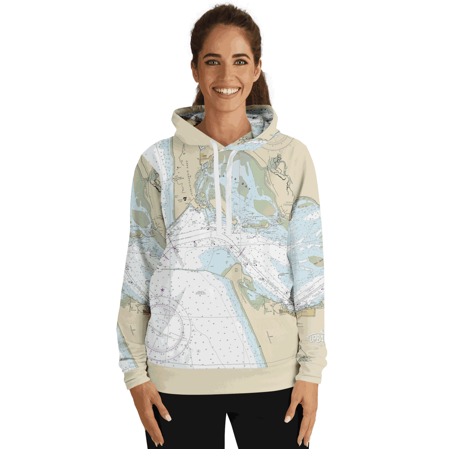 Waterline Map Hoodie - Columbia River B10 to Harrington Point