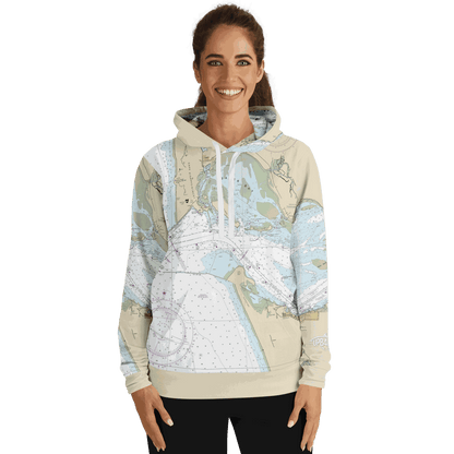 Waterline Map Hoodie - Columbia River B10 to Harrington Point