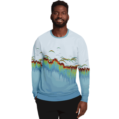 Sonar Scan Lt Blue Premium Sweatshirt