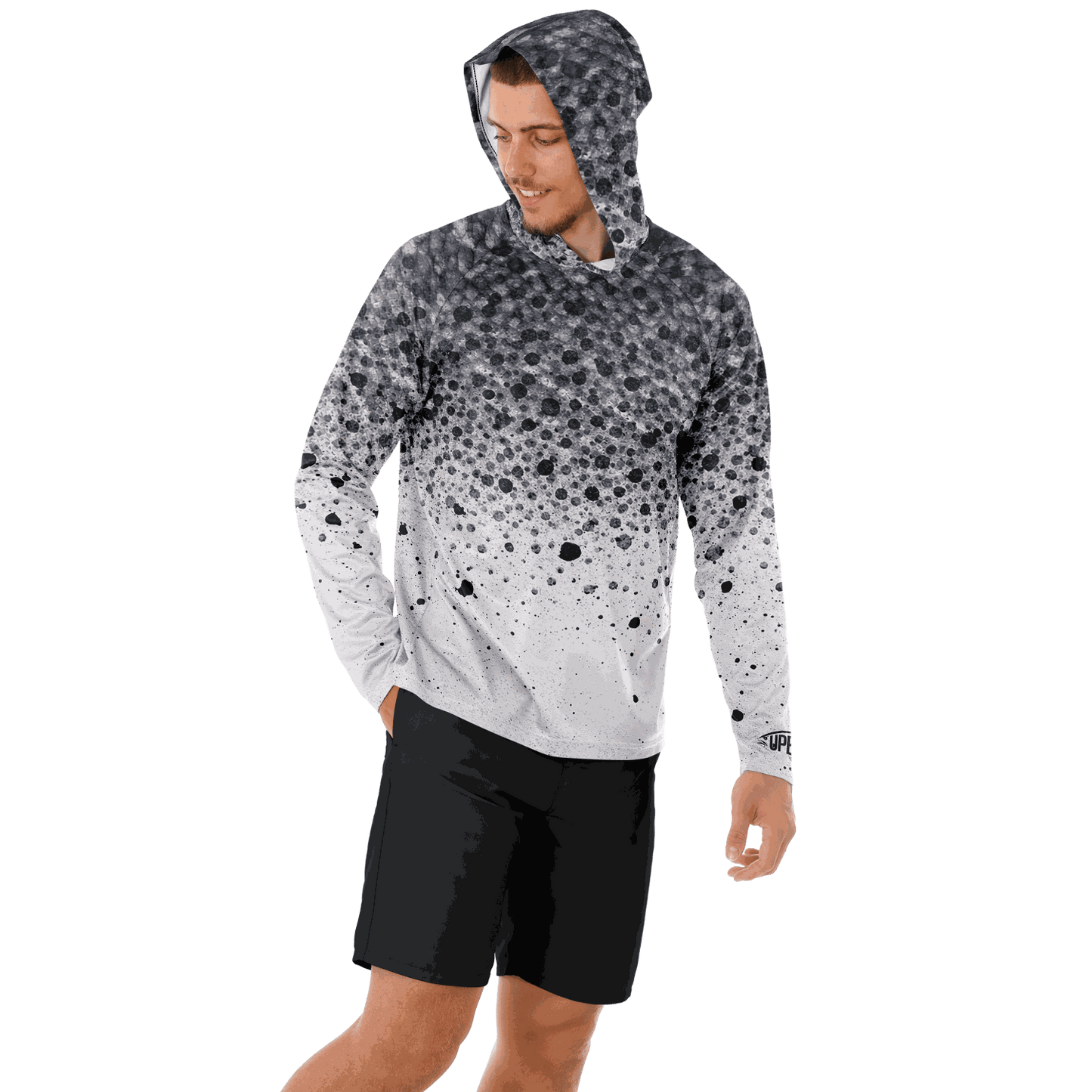 Men's Chinook Salmon Hooded Sun Protection Shirt