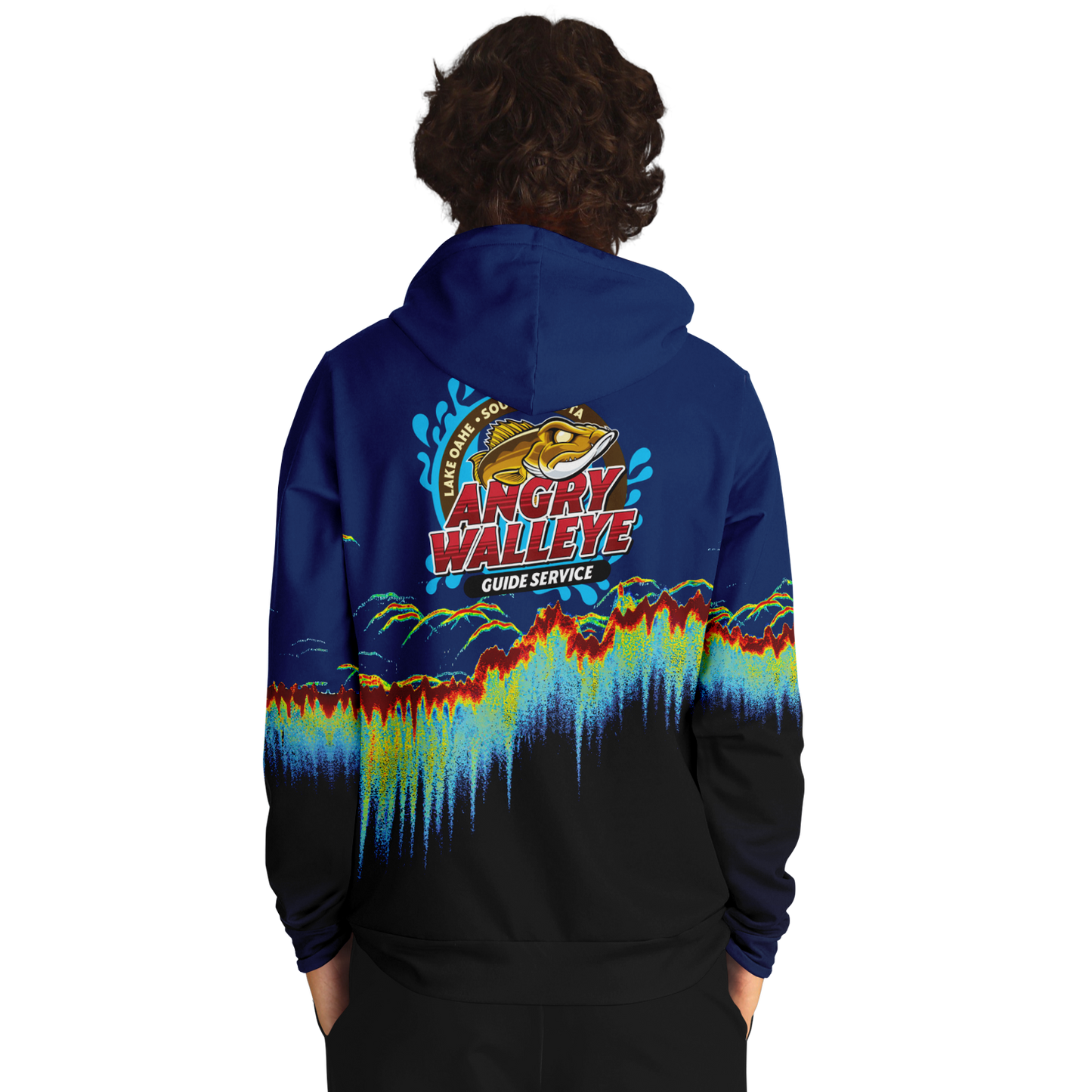 Angry Walleye - Sonar Scan Hoodie