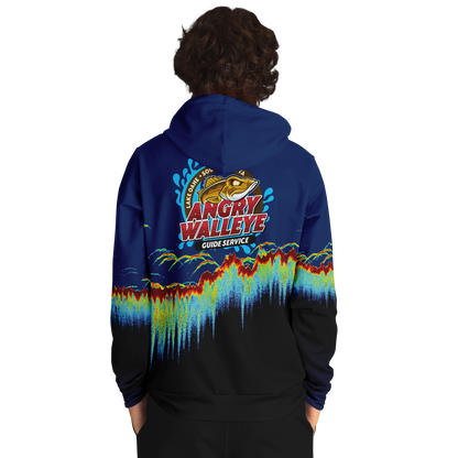 Angry Walleye - Sonar Scan Hoodie