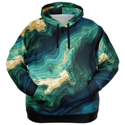 Angry Walleye - Contours 3D - Plus-size Hoodie