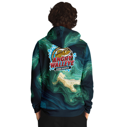 Angry Walleye - Contours 3D Hoodie