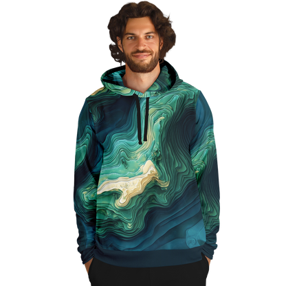 Angry Walleye - Contours 3D Hoodie