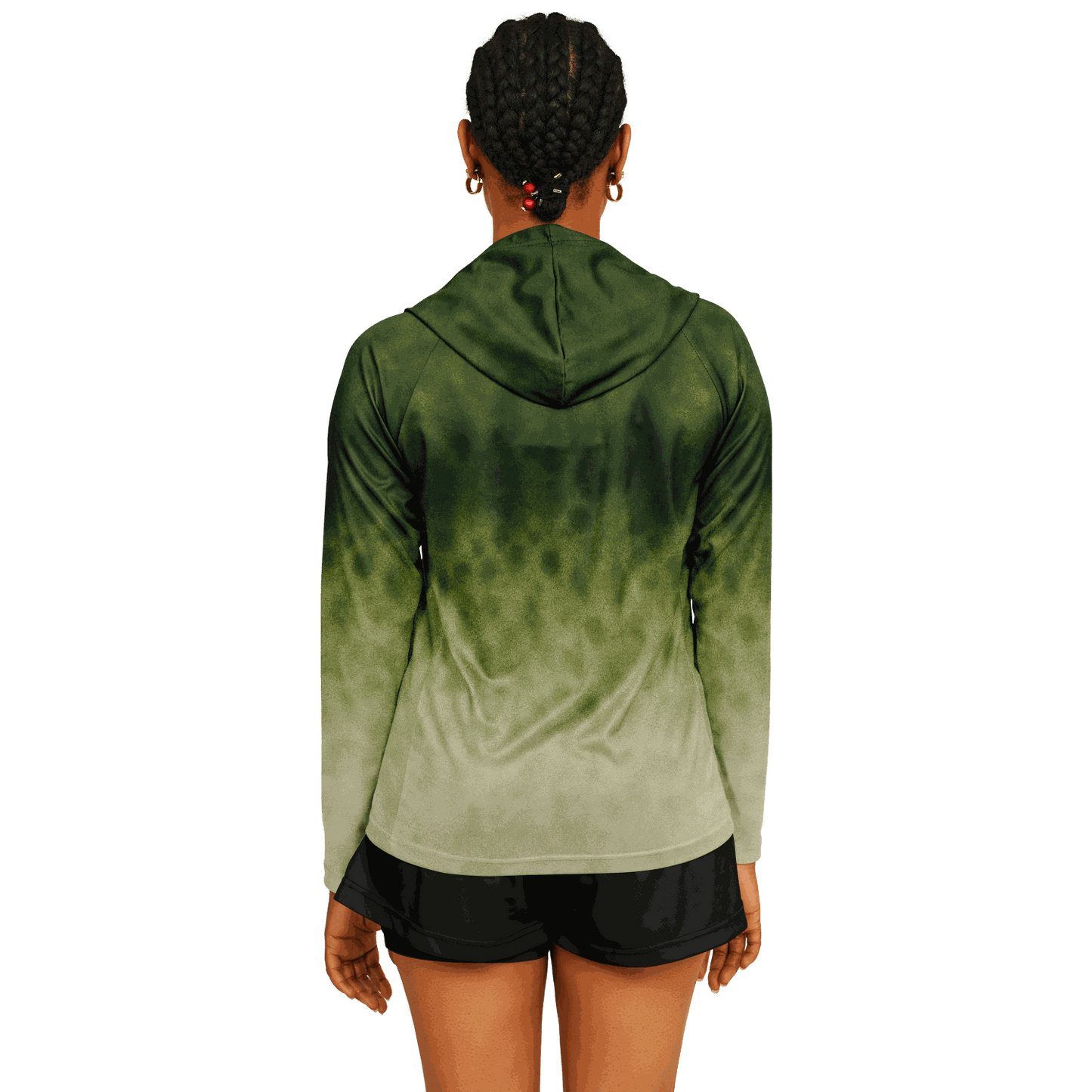 Women's Largemouth Bass Hooded Sun Protection Shirt